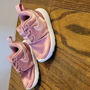 Gently worn Nike size 3c pink shoes